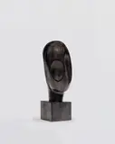 Alexandre Noll, Head Study, ebony, carved 'ANOLL'
