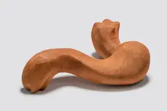 Coffee Table Base (Study) by Alexandre Noll, mahogany, offered Dec 2019