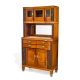 August Ungethüm, Cabinet, mahogany, glass, marble, brass