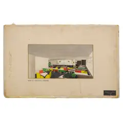 Raymond Loewy, A Group of Four Architectural Renderings of the Shoppers Mart