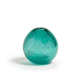 Paolo Venini, Vase, glass with internal air bubbles, acid stencil 'venini murano ITALIA'