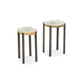 Tony Duquette, Companion Pair of Side Tables