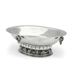 Grapevine Centerpiece by Georg Jensen, 1945, executed post 1945, sterling silver, with maker's hallmarks and stamped 'DENMARK STERLING 296 A', sold May 2020