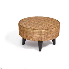 Custom Swiveling Stool by William Haines, mahogany stained, upholstery, sold May 2020