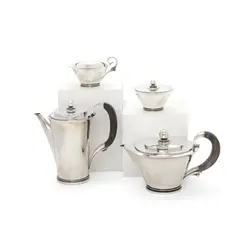 Four Piece Pyramid Coffee Service by Harald Nielsen, sold May 2020