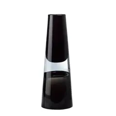 Antonio da Ros, Rare Large Clessidra a Tronco di Cono Vases, for Vetreria Gino Cenedese, dark smokey purple sommerso glass, cased in clear