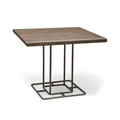 Dining Table by Walter Lamb, for Brown Jordan, bronze tubing, wood, sold May 2020
