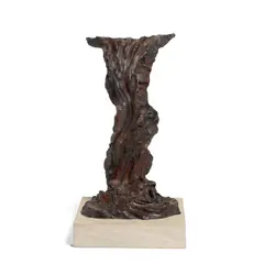 Plunge Study by Bryan Hunt, patinated bronze, incised 'B, sold May 2020