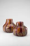 Vetreria Gino Cenedese, Two Rare Fasce Verticali Vases