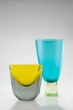 Vetreria Gino Cenedese, Rare Tulipano Aperto and Coppa Ovale Molata Vase