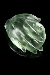 Alfredo Barbini, Unique Mano, for Vetreria Gino Cenedese, clear corroso glass with pale green tint