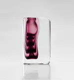Gino Cenedese and Antonio Da Ros, Vetri Sommersi Contrappunto Sasso Vase, for Vetreria Gino Cenedese, sommerso glass, engraved 'Cenedese Murano 1977'