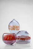 Antonio da Ros, Three Rare Murrine Vases