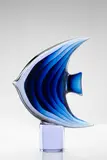 Antonio da Ros, Rare Pesce Luna Multistrati, for Vetreria Gino Cenedese, sommerso glass