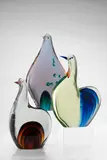 Antonio da Ros, Rare Gallina Multistrati, for Vetreria Gino Cenedese, multiple layers of brown sommerso, paper label 'CENEDESE GLASS MURANO 6/62 MADE IN ITALY'