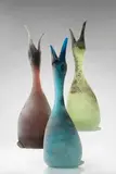 Antonio da Ros, Three Anatra Scavo Bocca Aperta Vases