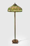 Dogwood Floor Lamp by Tiffany Studios, leaded glass, patinated bronze, shade stamped 'TIFFANY STUDIOS NEW YORK', base stamped 'TIFFANY STUDIOS NEW YORK 38', offered Dec 2019
