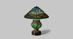 Tiffany Studios, Early Dragonfly Table Lamp
