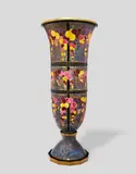 Odette Chatrousse-Heiligenstien, Monumental Vase, ceramic with polychome glazes, gilt bronze mounts