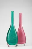 Paolo Venini, Two Mezza Filigrana Bottles