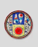 Guerrino Tramonti, Cocomero con Pere, glazed terracotta with a crystalline glaze