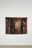 Magdalena Abakanowicz, Anonim, hand woven wool, cotton and various fibers, ink label to reverse 'MAGDALENA ABAKANOWICZ ANONIM 1965' and signed 'M