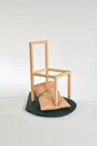 Bestride by Wendell Castle, carved maple chair frame with carved jelutong pillow, carved 'Castle 02', offered Dec 2019