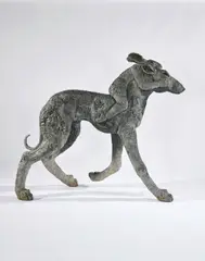 Sophie Ryder, Lady-Hare on Dog, patinated bronze