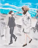 Elizabeth Peyton, John and Jackie, 2000, Farblithografie auf Velin