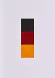 Schwarz, Rot, Gold I by Gerhard Richter, 1998, Öl auf drei Quadraten aus leichtem Karton, sold Jan 2023