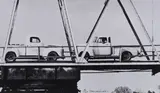 John Baldessari, Two Trucks / two Decisions (on Bridge)