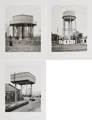 Bernd und Hilla Becher, Konvolut von 3 Druckgrafiken, a) Wasserturm Greencastle, Pennsylvania, USA