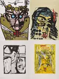 Jonathan Meese, Konvolut von 4 Druckgrafiken