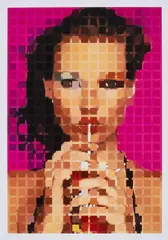 Sarah Morris, KTMSS, 2000, Digitaler Druck auf beschichtetem Papier