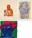 Rainer Fetting, Konvolut von 3 Druckgrafiken