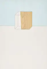 Alfonso Hüppi, Ohne Titel, 1972, Farbserigrafie und Holzcollage auf Velin