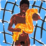 Salomé, After the Shower, 1985, Farblithografie auf leichtem Karton