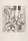 Martin Disler, Ohne Titel, 1991, Lithografie auf Arches (Wasserzeichen)