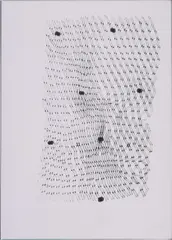 Nick Mauss, Not another word for it, 2012, Serigrafie auf Spiegel