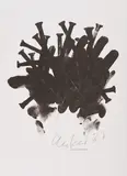 Günther Uecker, Nagelkreuzung, 1987, Offsetlithografie auf Velin