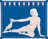 John Wesley, Bird Lady (Aus: 11 Pop Artists, Volume II), 1965, Farbserigrafie auf Karton