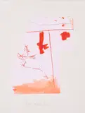 Joseph Beuys, Vogel (Aus: Suite Schwurhand), 1980, Farbradierung und Farblithografie auf Velin