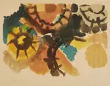 Ernst Wilhelm Nay, Farblitho (NOR), 1958, Farblithografie auf Velin