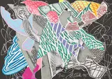 Frank Stella, Hudson River Valley Portfolio Print, 1996, Farbserigrafie auf Velin
