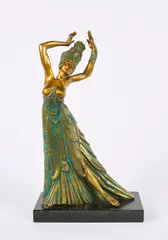 Tanz der Salomoe by Ernst Fuchs, 2013, Bronze, partiell grün patiniert, sold Oct 2022