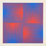 Getulio Alviani, Ohne Titel, Farbserigrafie auf leichtem Karton