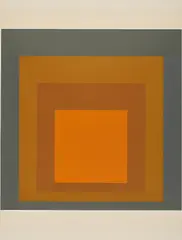 Josef Albers, Editions Domberger RI-67, 1967, Farbserigrafie auf leichtem Karton
