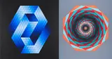 Victor Vasarely, Konvolut von 2 Serigrafien, Jeweils: Farbserigrafie auf leichtem Karton