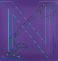 N (Aus: Alphabet) by Michael Craig-Martin, 2007, Farbserigrafie auf Velin, sold Feb 2023