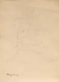 Carl Spitzweg, "Föhre bey Oberaudorf", Bleistift auf Papier